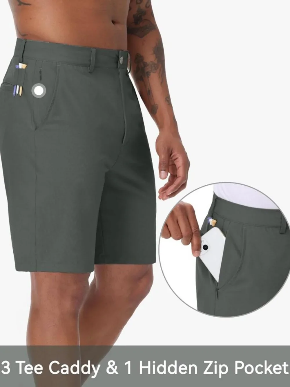 Men's Stretch Golf Dress Shorts 8